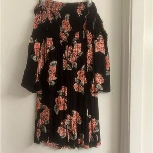 Floral off the shoulder dress